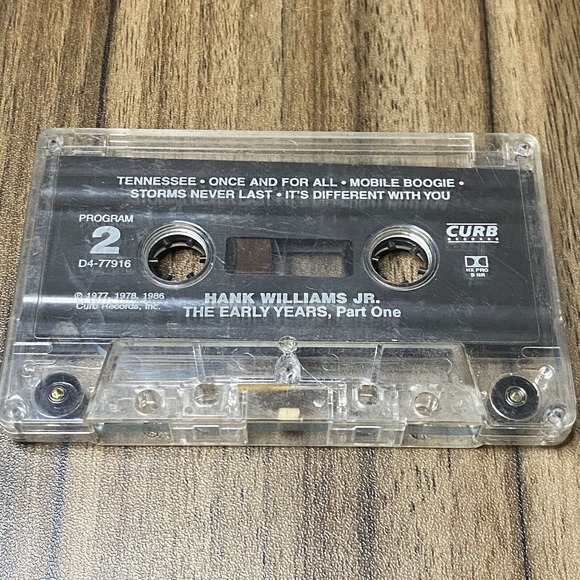 Hank Williams Jr The Early Years Part One Cassette Tape 1986 - Picture 5 of 5